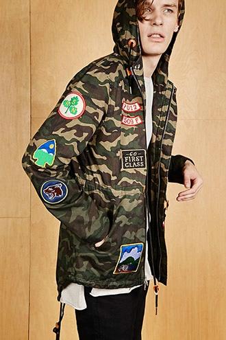 Forever21 Reason Patched Camo Jacket