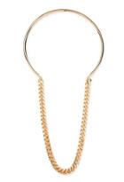 Forever21 Curb Chain Collar Necklace (gold)