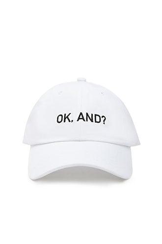 Forever21 Men Ok And Graphic Baseball Cap