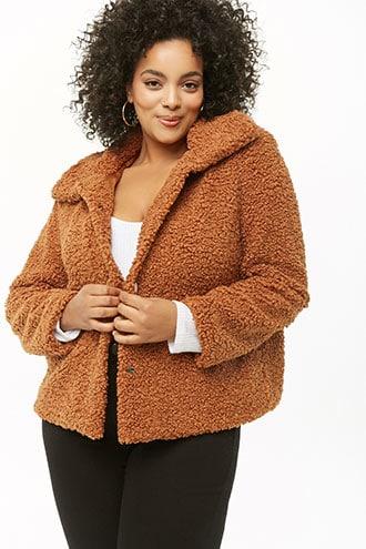 Forever21 Plus Size Boucle Knit Jacket