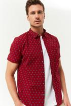 Forever21 Foulard Print Button Shirt