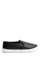 Forever21 Perforated Slip-on Sneakers