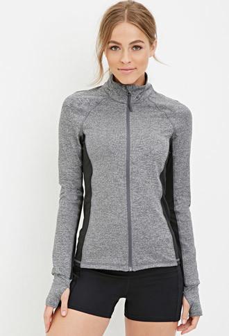 Forever21 Marled Track Jacket