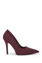 Forever21 Rhinestone Faux Suede Pumps