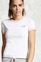 Forever21 Active Elite Graphic Ringer Tee