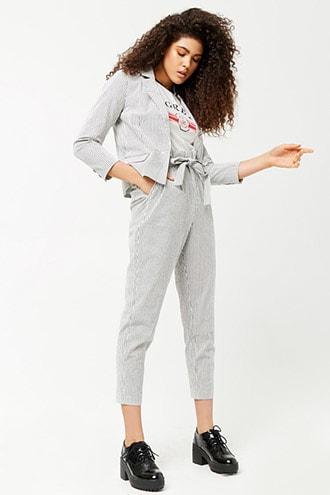 Forever21 Striped Seersucker Pants