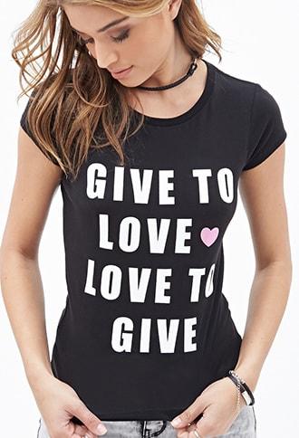 Forever21 Give To Love Tee