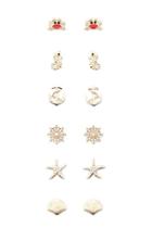 Forever21 Seahorse And Crab Earring Set