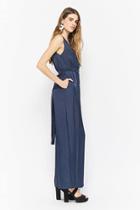 Forever21 Sleeveless Plunging Jumpsuit
