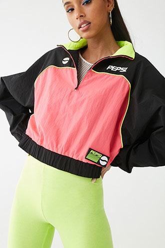 Forever21 Pepsi Colorblock Windbreaker