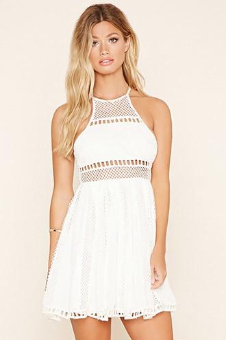 Forever21 Women's Selfie Leslie Crochet Dress