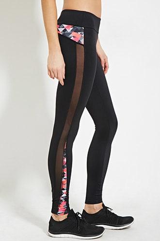 Forever21 Active Geo-paneled Leggings