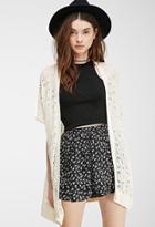 Forever21 Open-front Pointelle Cardigan
