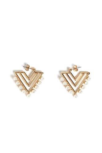 Forever21 Chevron Drop Earrings