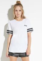 Forever21 Zee.gee.why. Striped Sleeve Tee
