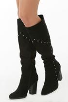 Forever21 Studded Knee-high Boots