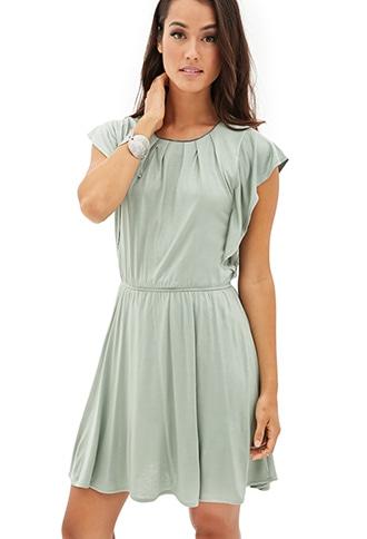 Forever21 Pleated Chain-detail Dress