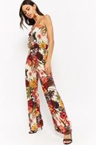 Forever21 Floral Square Neck Jumpsuit