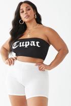 Forever21 Plus Size Tupac Graphic Tube Top