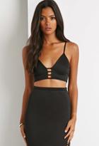 Forever21 Laddered Cutout Cropped Cami