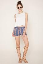 Forever21 Lace-up Ornate Shorts