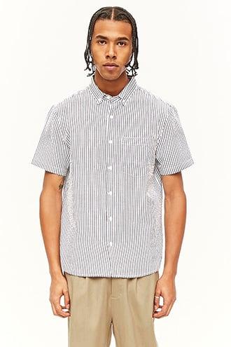 Forever21 Striped Seersucker Shirt