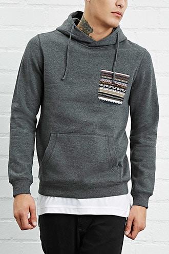 Forever21 Geo-pocket Hoodie