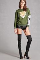 Forever21 Over-the-knee Cutout Sock Boots