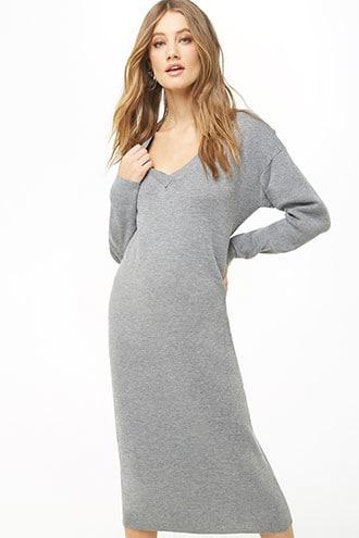 Forever21 V-neck Sweater Dress