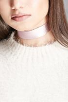 Forever21 Pink Jj Winters Leather Choker