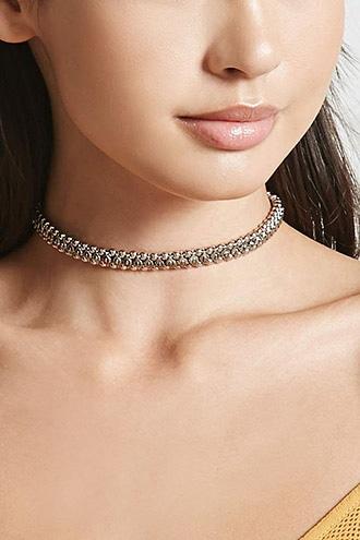 Forever21 Beaded Pendant Choker