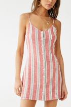 Forever21 Linen-blend Striped Cami Dress