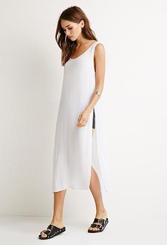 Forever21 Women's  High-slit Crepe Top