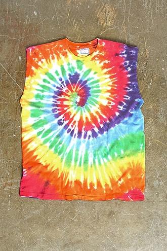 Forever21 Vintage Tie Dye Muscle Tee