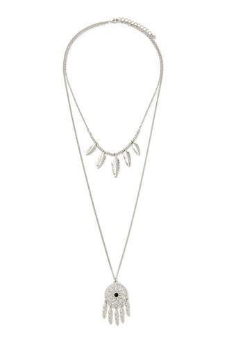 Forever21 Dreamcatcher Layered Necklace