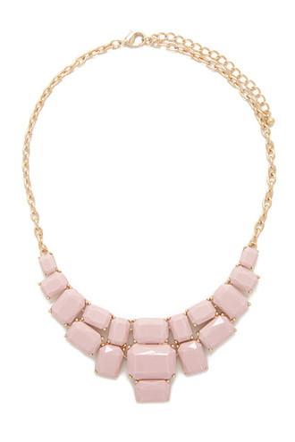 Forever21 Tiered Faux Stone Necklace