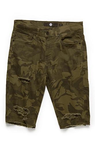 Forever21 Jordan Craig Camo Print Denim Shorts