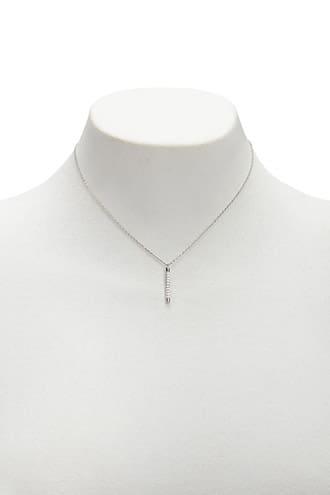 Forever21 Cz Matchstick Pendant Necklace