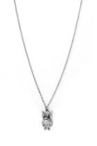 Forever21 B.silver Owl Charm Necklace