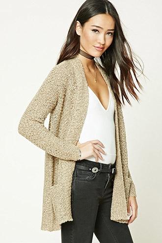 Forever21 Marled Loop Knit Cardigan