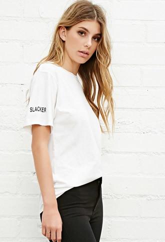 Forever21 Brashy Slacker-sleeve Tee