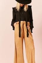 Forever21 Faux Suede High-waist Pants