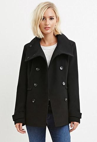 Forever21 Button-front Peacoat