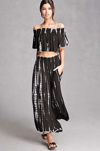 Forever21 Boho Me Tie-dye Palazzo Pants