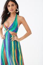 Forever21 O-ring Halter Maxi Dress