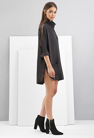 Forever21 Foxiedox Draped Cutout Jacket