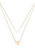 Forever21 Faux Pearl Layered Necklace
