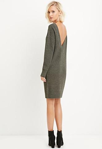 Forever21 V-back Sweater Dress