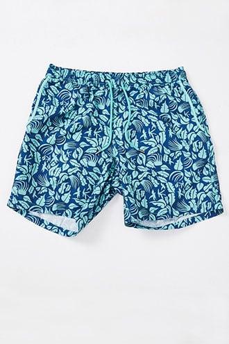 Forever21 Mr. Swim Tropical Print Swim Trunks