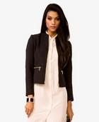 Zip Pocket Tweed Jacket